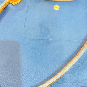 Longchamp Navy Tote with Brown Accents, with organizer